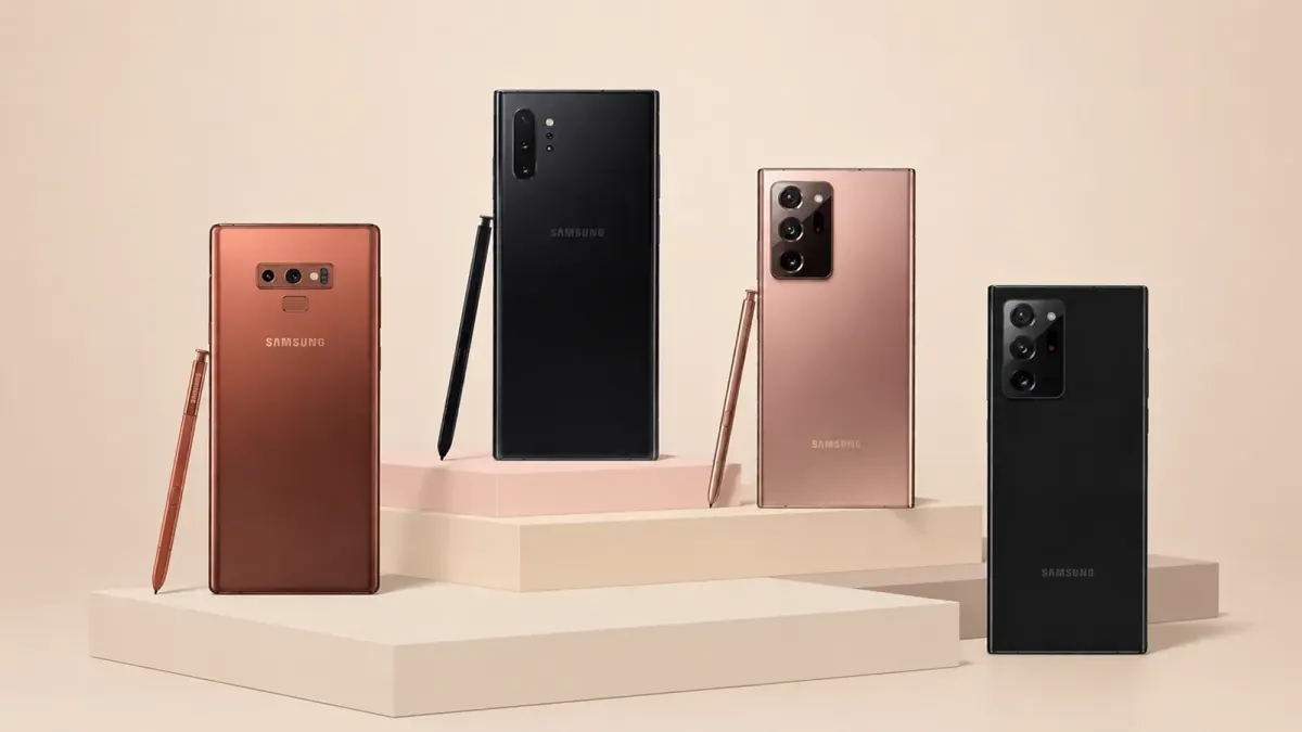 مدل‌های گوشی سامسونگ Galaxy Note