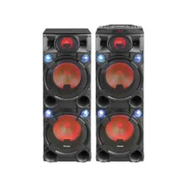 اسپیکر دوقلو بلوتوثی هوریون مدل HO-1600D دارای 4 ساب ووفر 12 اینچ، AUX، USB، رقص نور، همراه با میکروفون