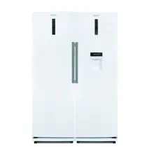 یخچال فریزر دو قلو رنزو NF6020DN آبریزدار سفید