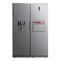 یخچال فریزر دوقلو دونار مدل D21-k01 پاکتی یخساز اتوماتیک آبریز اتوماتیک هوم بار نقره ای