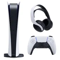 مجموعه کنسول بازی سونی PLayStation 5 Digital به همراه هدست سونی Pulse 3D