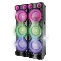 اسپیکر دوقلو بلوتوثی هوریون مدل HO3010-D10 دارای 6 ساب ووفر 10 اینچ، دیجی، AUX، USB، رقص نور، همراه با میکروفون