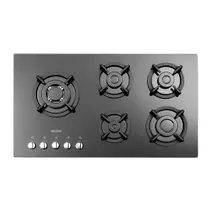 اجاق گاز رومیزی شیشه ای استیل البرز G-5957L