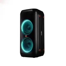 اسپیکر قابل حمل بلوتوثی جاز مدل DJ-jzz6521 دارای 2 ساب ووفر 8 اینچ USB،AUX رقص نور