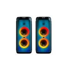 اسپیکر دوقلو قابل حمل بلوتوثی مینگو مدل 1022-4A دارای 2 ساب ووفر 8 اینچ، USB،AUX، رقص نور، میکروفن