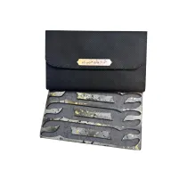 کیف مضراب سنتور سه جفتی (چرم صنعتی_مخمل )