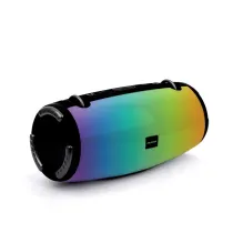 اسپیکر قابل حمل بلوتوثی کلومن مدل KS-155 دارای 2 ساب ووفر، USB،AUX، رقص نور