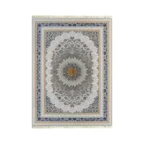 فرش 700 شانه آکریلیک کد 1051 زمینه نقره ای
