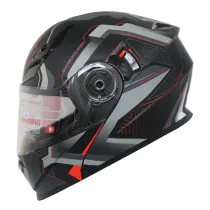 کلاه کاسکت ردلاین 939_MATT BLACK_Grey Lose