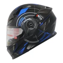 کلاه کاسکت ردلاین 939_MATT BLACK_Blue Time