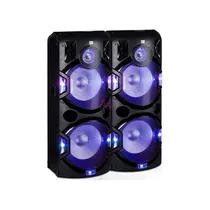 اسپيکر دوقلو بلوتوثی مکسيدر مدل JS15-B13 دارای 4 ساب‌ووفر 15 اینچ،USB، AUX ،رقص نور ، میکروفون