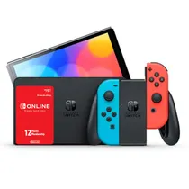 کنسول نینتندو سوییچ اولد جوی کان قرمز و آبی با اشتراک 12 ماهه نینتندو سوییچ آنلاین ریجن آمریکا