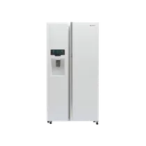 یخچال فریزر ساید بای ساید اسنوا سری فرنیا مدل ARS3DI-M200W/S یخساز اتوماتیک بیرونی آبریز اتوماتیک
