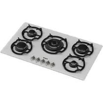 اجاق گاز رومیزی نیک کالا GGH-304/3 سفيد شيشه ای