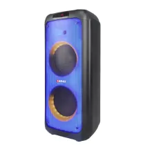 اسپیکر قابل حمل بلوتوثی لومکس مدل Partybox 1001 دارای 2 ساب ووفر 10 اینچ، USB،AUX، رقص نور، قابلیت اتصال دو دستگاه همزمان