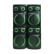 اسپیکر دوقلو بلوتوثی بیتس مدل b15 دارای 4 ساب ووفر 15 اینچ، USB ،AUX، رقص نور