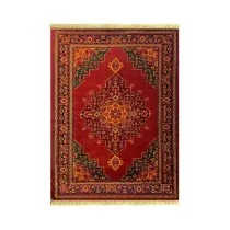 فرش 700 شانه آکریلیک کد 703 زمینه عنابی