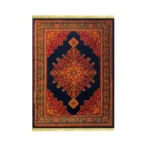فرش 700 شانه آکریلیک کد 703 زمینه سرمه ای