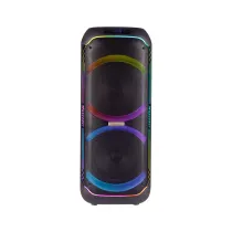 اسپیکر قابل حمل بلوتوثی مکسیدر مدل CN10E40 دارای 2 ساب ووفر 10 اینچ USB،AUX رقص نور میکروفون قابلیت اتصال دو دستگاه همزمان