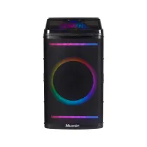 اسپیکر قابل حمل بلوتوثی مکسیدر مدل IRC10A07 دارای 1 ساب ووفر 10 اینچ USB،AUX رقص نور میکروفون قابلیت اتصال دو دستگاه همزمان