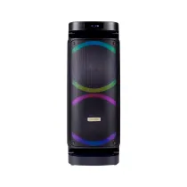 اسپیکر قابل حمل بلوتوثی سری هپی باکس مکسیدر مدل AL1016 دارای 2 ساب‌ووفر 10 اینچ، USB ،AUX، رقص نور