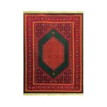 فرش 700 شانه آکریلیک ریزماهی زمینه سبز