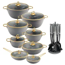 سرویس قابلمه گرانیتی 23 پارچه ام جی اس فورج کد FR04G