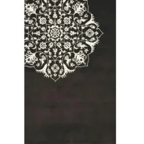 فرش مدرن هانوکس طرح کرامت کد HAM.391.1 رنگ مشکی فاقد خواب