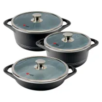 سرویس قابلمه 6 پارچه ام جی اس طرح B ایتالیا IB0612