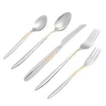 سرویس قاشق چنگال 147 پارچه ام جی اس 1012G/M