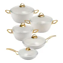 سرویس قابلمه 10 پارچه ام جی اس FR02S طرح فورج