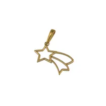 پلاک گردنی طلا مینیمالیست طرح ستاره دنباله دار
