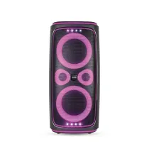 اسپیکر قابل حمل میکرولب Shiraz 65 دارای 2 ساب ووفر 6.5 اینچ USB,AUX میکروفون