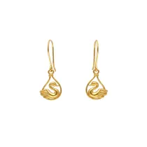 گوشواره طلا سری مینیمال طرح مرغ زرین