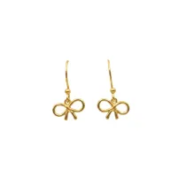 گوشواره طلا سری مینیمال پاپیون طرح 3