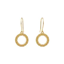 گوشواره طلا سری مینیمال طرح زر پیچ