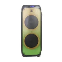 اسپیکر قابل حمل بلوتوثی بیتس مدل B2 دارای 2 ساب ووفر 12 اینچ، USB،AUX، رقص نور، میکروفون