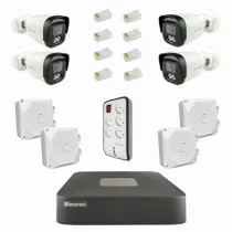پکیج دوربین مداربسته 4 کانال 4 مگاپیکسل IP سیماران IP4CH4MP-212755