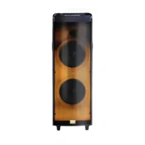 اسپیکر بلوتوثی مکسیدر مدل CN1204  دارای 2 ساب ووفر 12 اینچ، AUX، رقص نور، میکروفون، قابلیت اتصال دو دستگاه همزمان