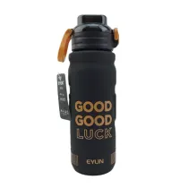 قمقمه ورزشی نی دار ای یون مدل GOOD LUCK حجم 1 لیتری