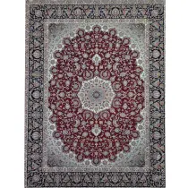 فرش 700 شانه آکرلیک تراکم 2550 کمیل مدل آیلین رنگ زمینه لاکی