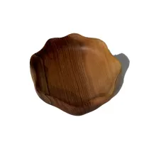 ظرف چوبی مزه خوری دست ساز کیو وود کد 3018 چوب گردو طبیعی