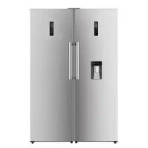 یخچال فریزر دوقلو جی پلاس مدل GRF-P2735Lw/s نقره ای آبریز دار