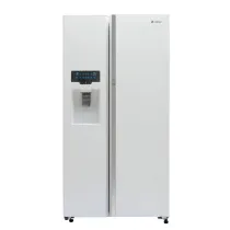 یخچال فریزر ساید بای ساید اسنوا سری فرنیا گالری مدل S3Di-S100W/S یخساز اتوماتیک بیرونی آبریز اتوماتیک