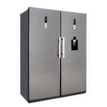 یخچال فریزر دوقلو تاکنوگلد مدل S500RL استیل یخساز دستی آبریز دار