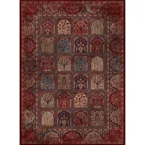 فرش ماشینی نارسیس طرح مدرن کد 80123 رنگ زمینه لاکی فاقد خواب