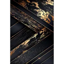 فرش ماشینی نارسیس طرح مدرن کد 80165 رنگ زمینه مشکی فاقد خواب