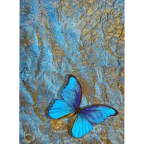 فرش ماشینی نارسیس طرح مدرن کد 8029 رنگ زمینه آبی طلایی فاقد خواب