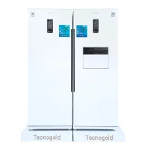 یخچال فریزر دوقلو تاکنوگلد مدل s600-601rf سفید یخساز اتوماتیک داخلی هوم بار