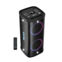 اسپیکر قابل حمل بلوتوثی تسکو مدل TS1918 دارای 2 ساب‌ووفر 6.5 اینچ، USB ،AUX، رقص نور ،میکروفون